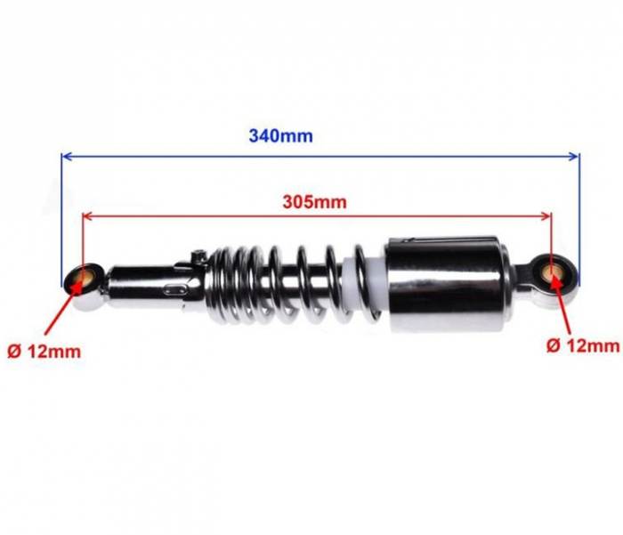 Set 2 amortizoare POWER FORCE, pentru SUZUKI GN 125 [2]