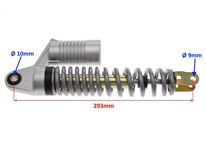 Amortizor spate motocicleta, rezervor gaz, L 239 mm [2]
