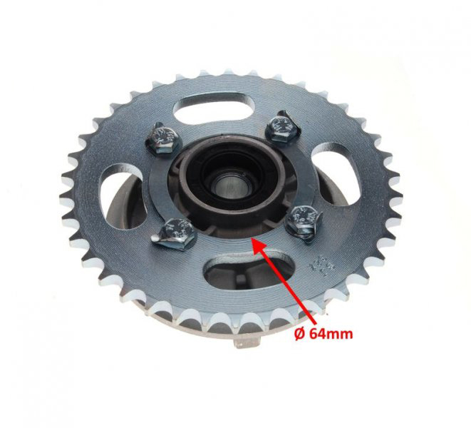 Ansamblu pinion transmisie spate, 38 dinti, pas 428, Shineray XY125-10D [4]