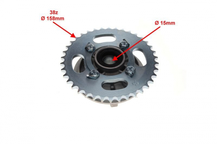 Ansamblu pinion transmisie spate, 38 dinti, pas 428, Shineray XY125-10D [2]