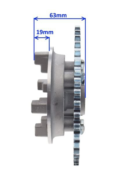 Ansamblu pinion transmisie spate, 42 dinti, pas 428, Shineray Xy125-10D [3]