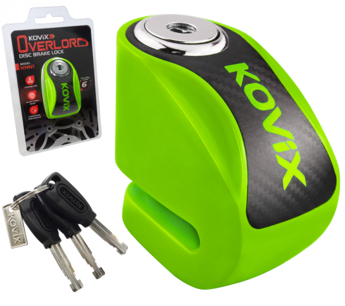 Antifurt disc frana Kovix KNN1, culoare verde fluo [5]