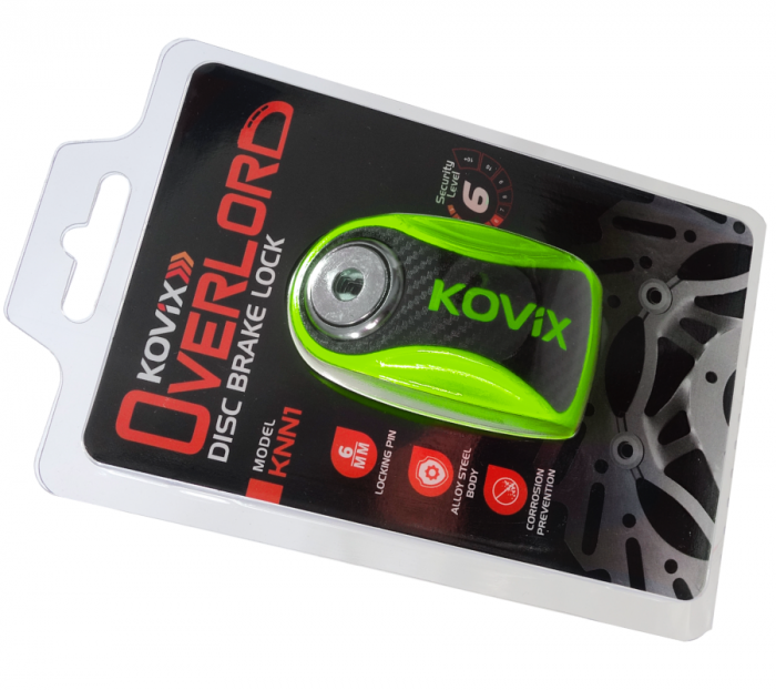 Antifurt disc frana Kovix KNN1, culoare verde fluo [4]