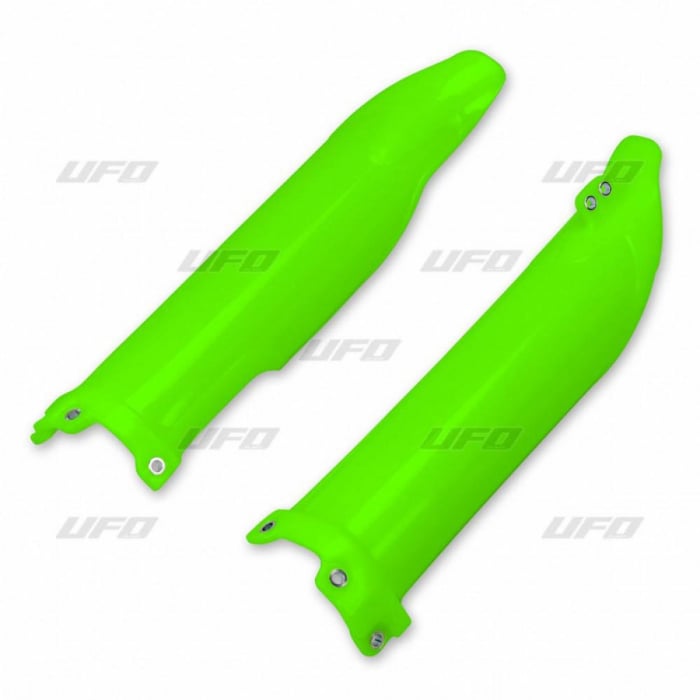 Aparatori telescoape fata Kawasaki KXF250 09-18 KXF450 09-15, verde fluorescent