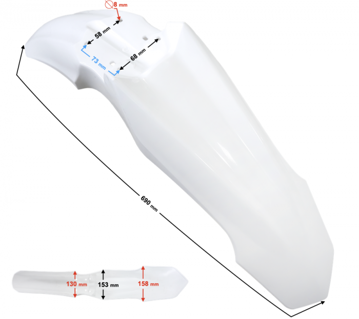 Aripa fata Baron NXT 250, an 2021, culoare alb [3]