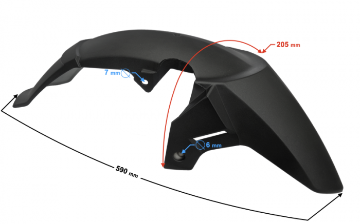 Aripa fata FR 2, culoare negru [3]