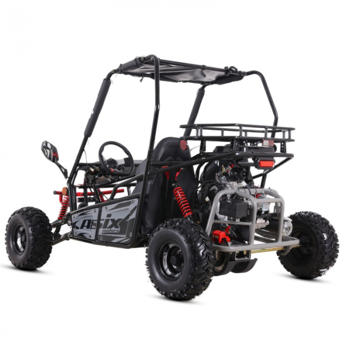 Asix Buggy 125cc, roti 7 inch, 3+1 viteze, culoare gri/negru [3]