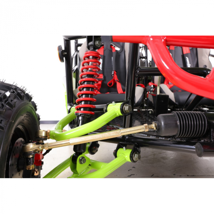 Asix Buggy 125cc, roti 7 inch, 3+1 viteze, culoare lime/negru [17]