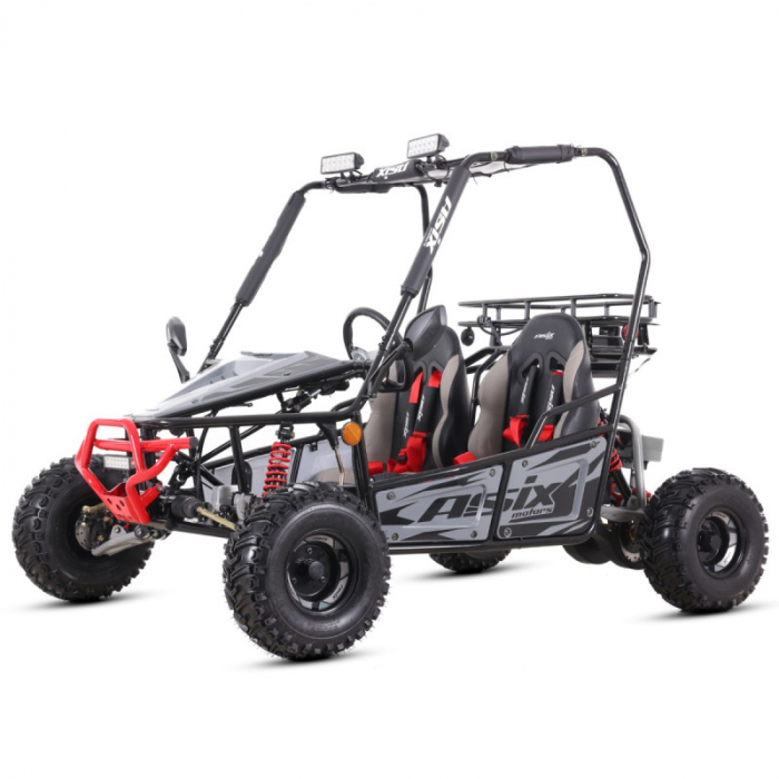 Asix Buggy 125cc, roti 7 inch, 3+1 viteze, culoare gri negru