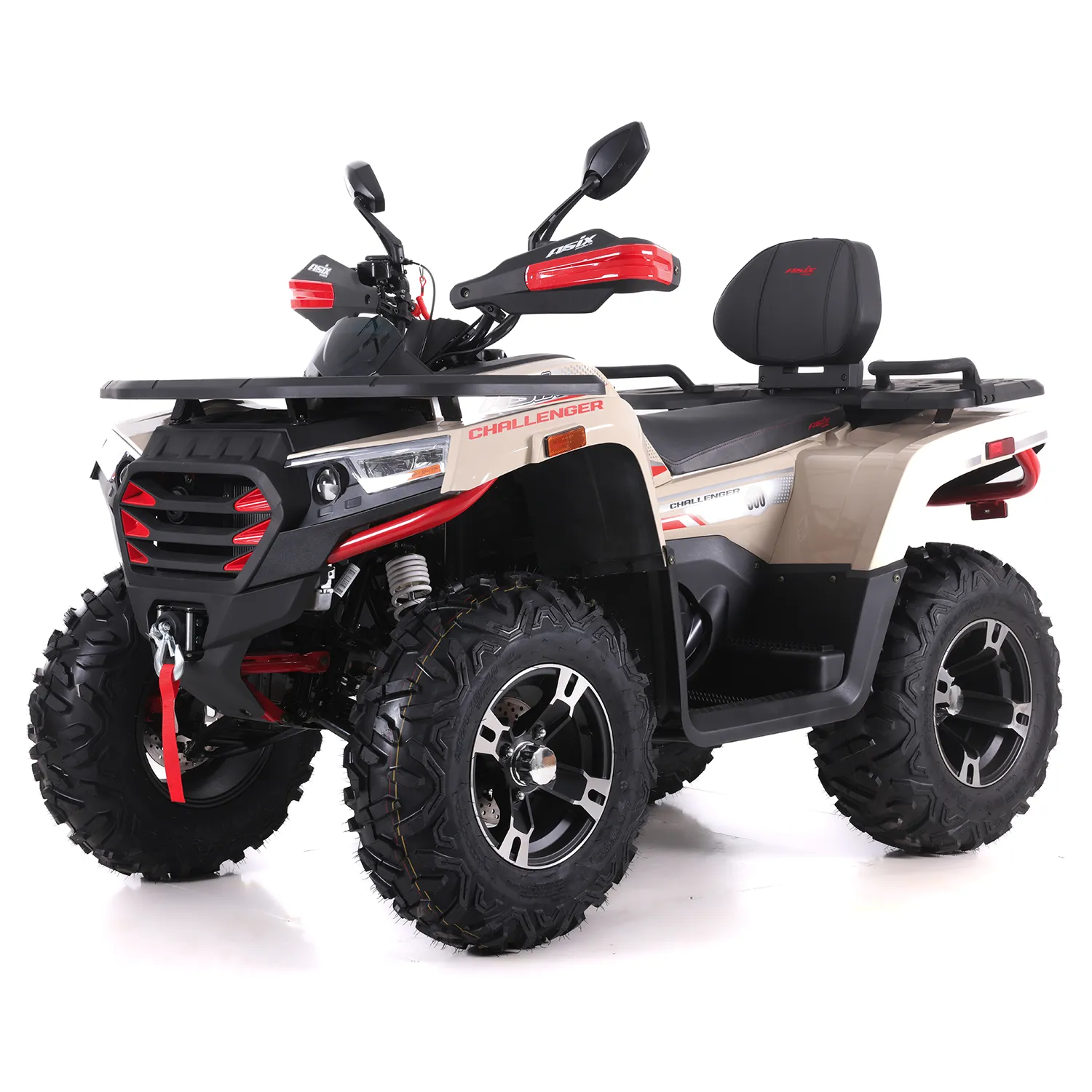 ATV Asix Challenger 300cc, roti 12 inch, 2+1 viteze, culoare crem rosu, inregistrabil T3B