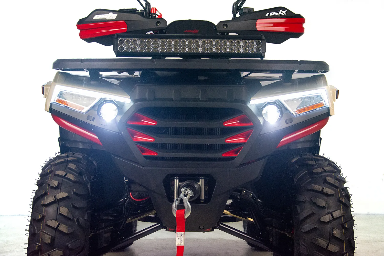 ATV Asix Challenger 300cc, roti 12 inch, 2+1 viteze, culoare crem/rosu, inregistrabil T3B [7]