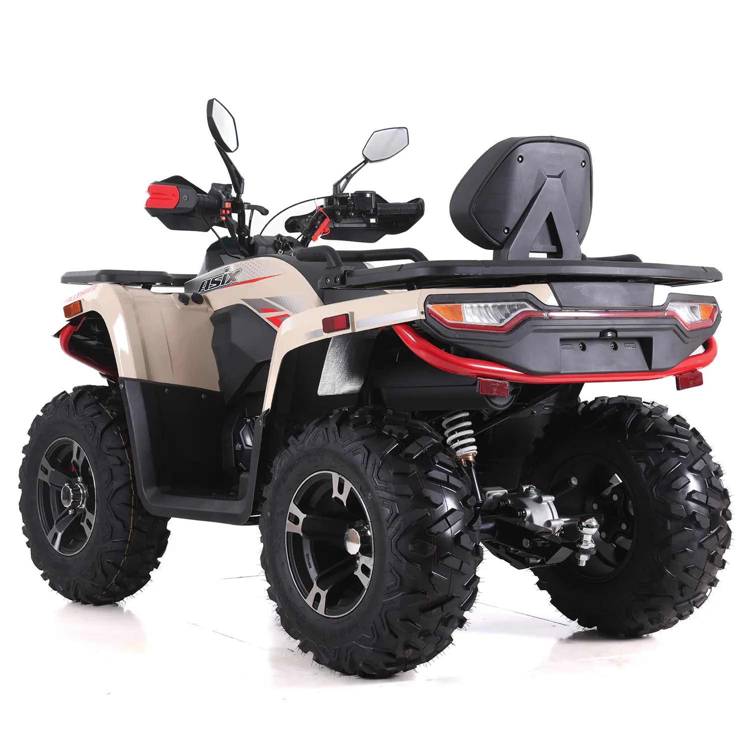 ATV Asix Challenger 300cc, roti 12 inch, 2+1 viteze, culoare crem/rosu, inregistrabil T3B [3]