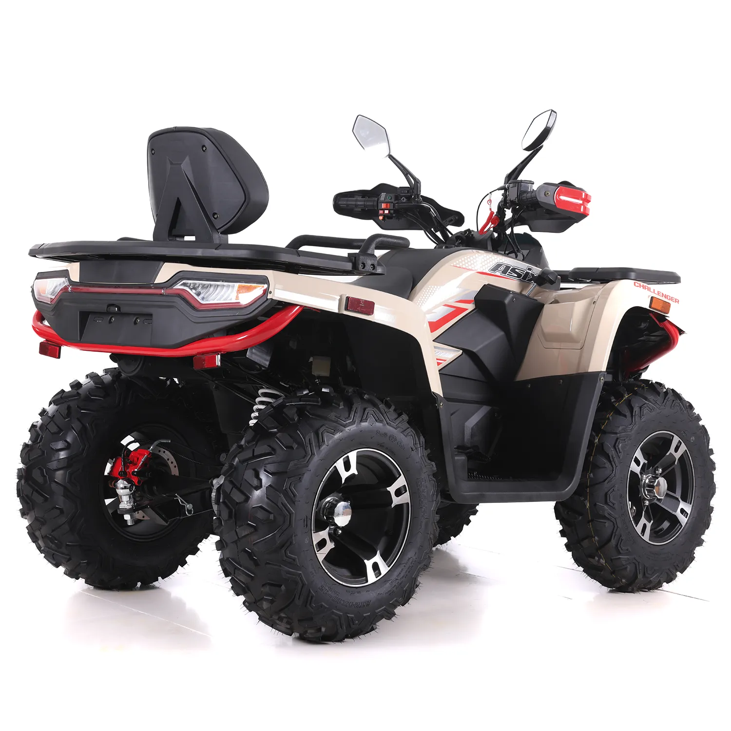ATV Asix Challenger 300cc, roti 12 inch, 2+1 viteze, culoare crem/rosu, inregistrabil T3B [4]