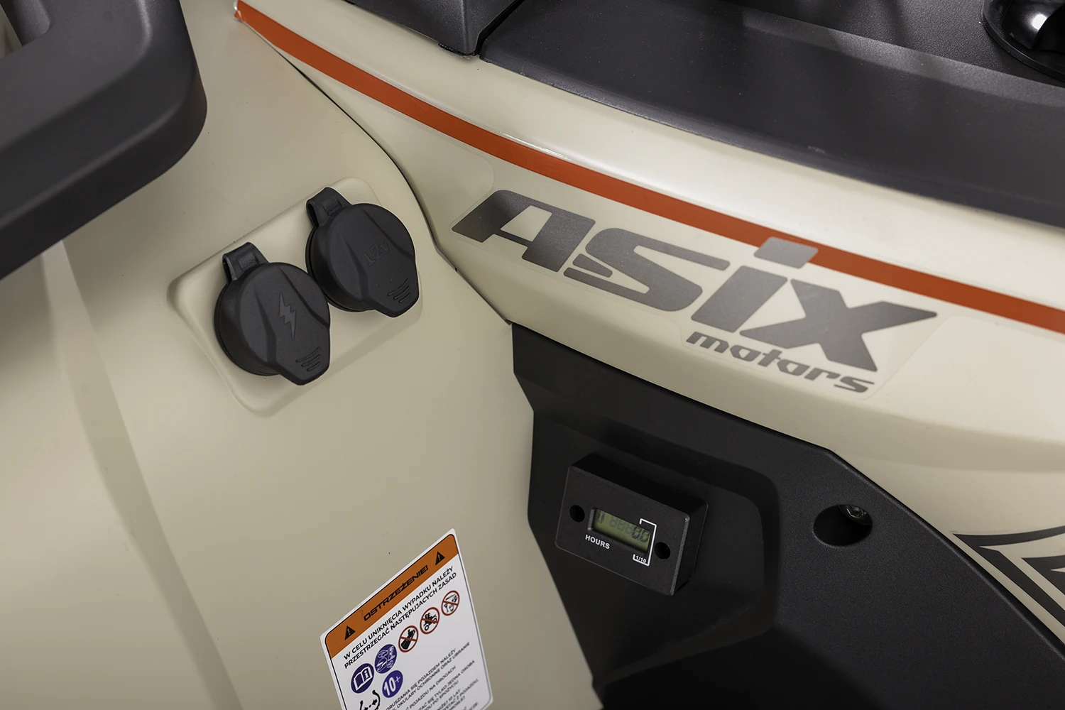 ATV Asix Challenger T3B 250cc, roti 10 inch, 1+1 viteze, cu injectie, culoare crem/rosu [27]