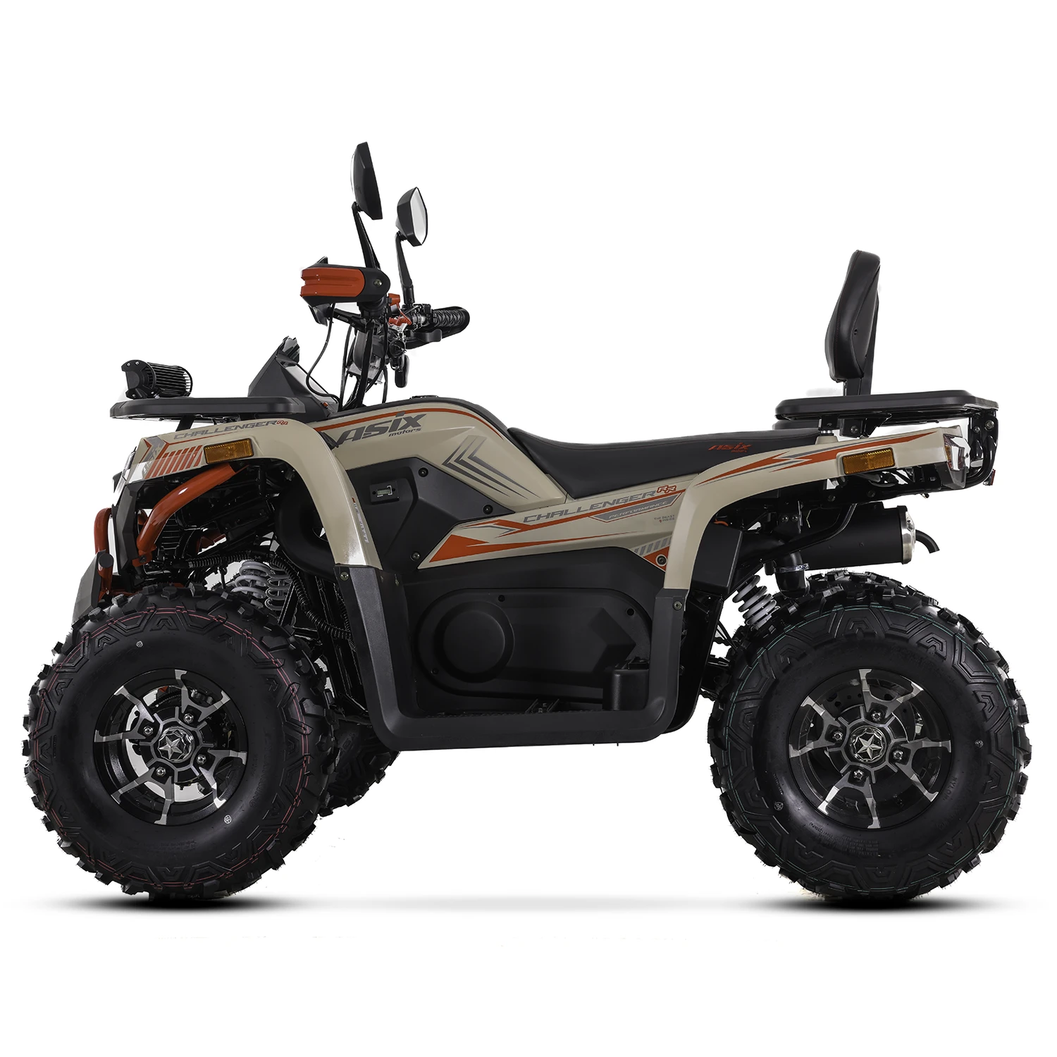 ATV Asix Challenger T3B 250cc, roti 10 inch, 1+1 viteze, cu injectie, culoare crem/rosu [3]