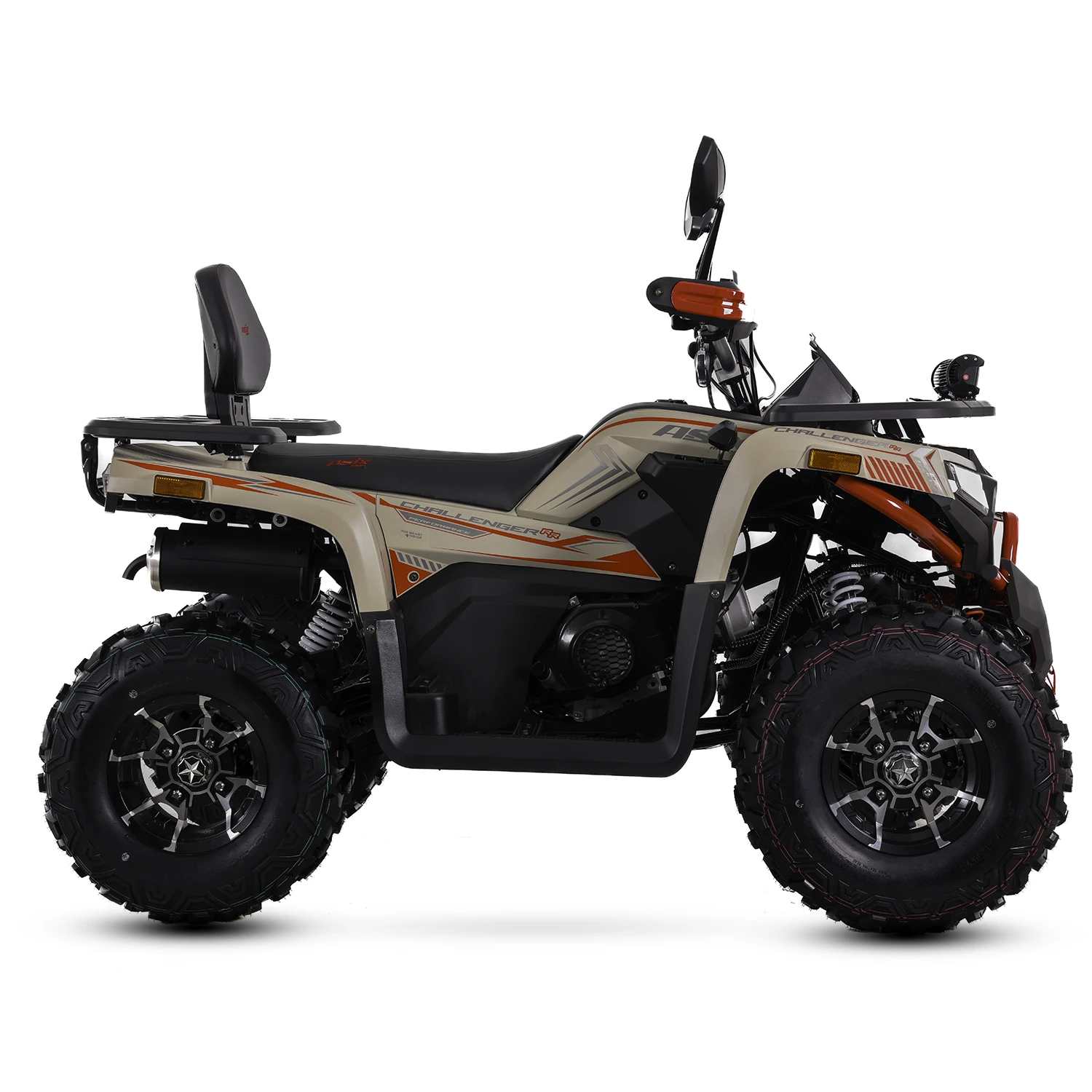 ATV Asix Challenger T3B 250cc, roti 10 inch, 1+1 viteze, cu injectie, culoare crem/rosu [7]