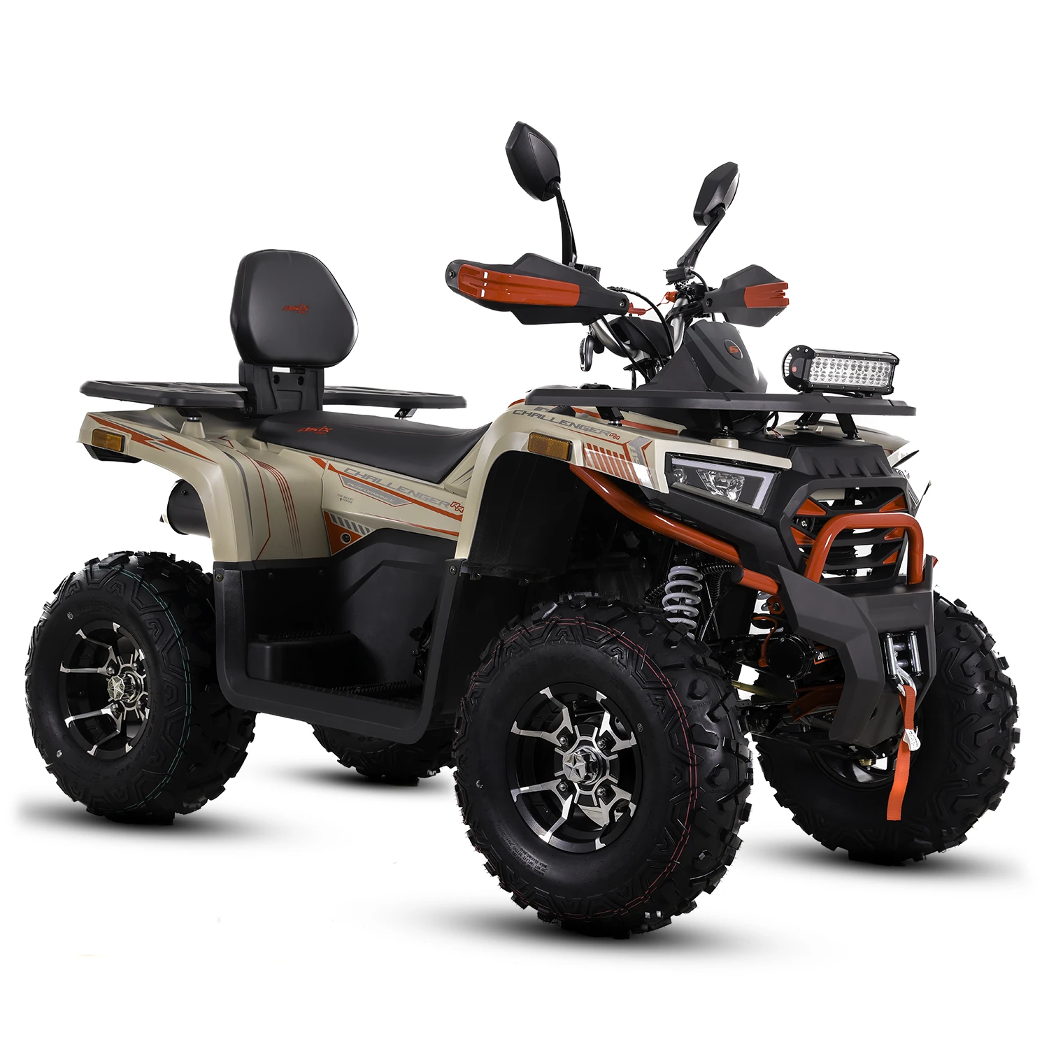ATV Asix Challenger 250cc, roti 10 inch, 1+1 viteze, culoare crem/rosu [8]
