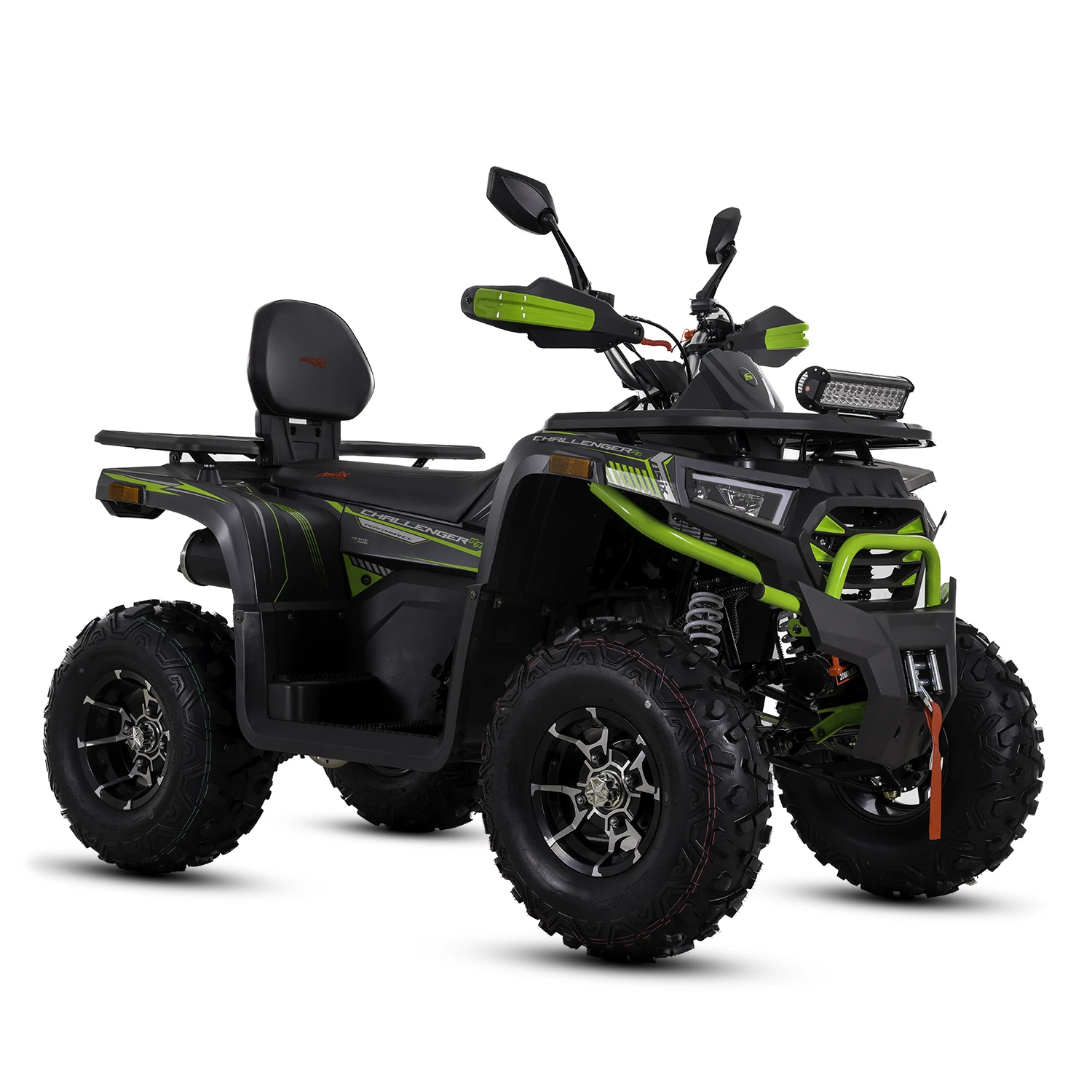 ATV Asix Challenger 250cc, roti 10 inch, 1+1 viteze, culoare negru verde