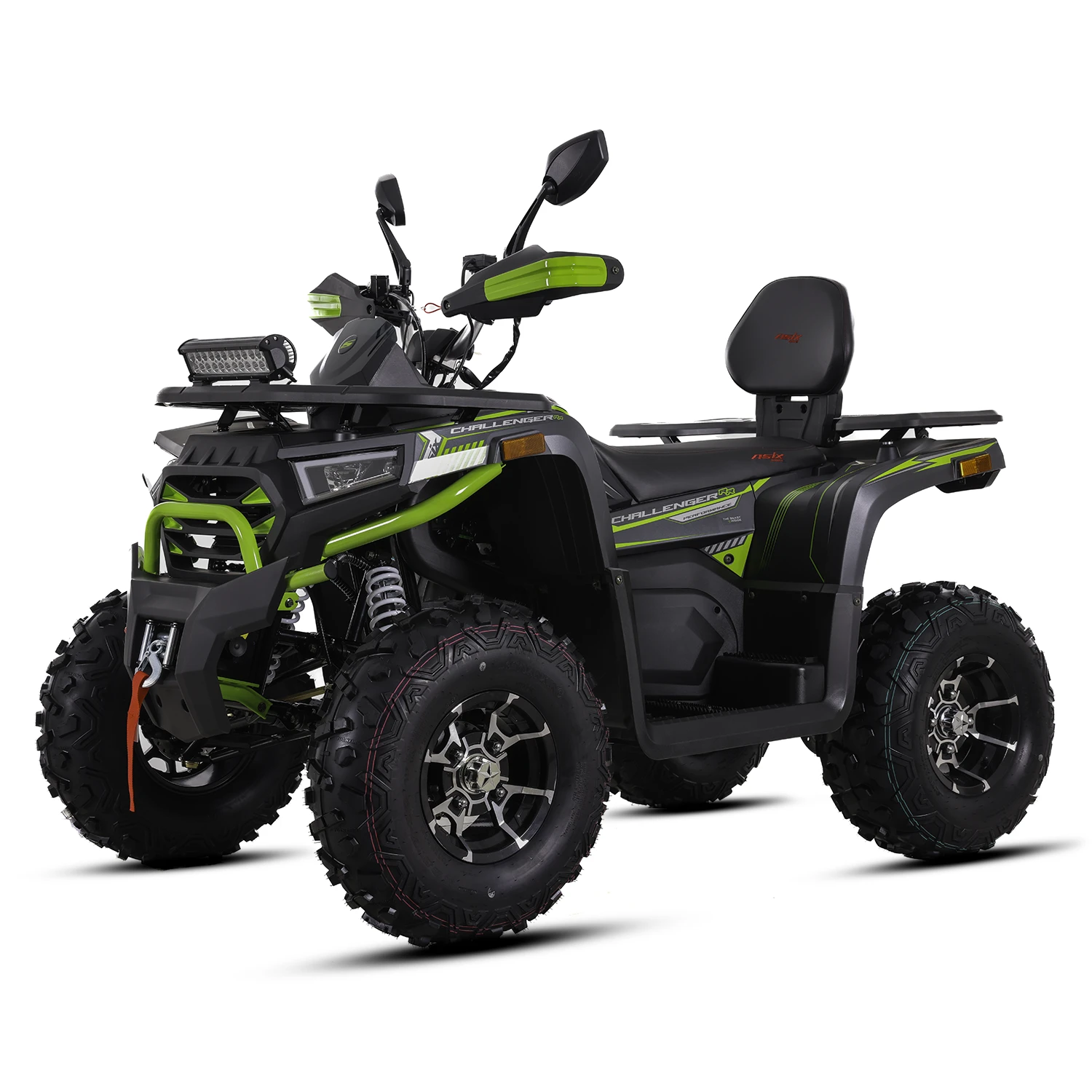 ATV Asix Challenger T3B 250cc, roti 10 inch, 1+1 viteze, cu injectie, culoare negru/verde [4]