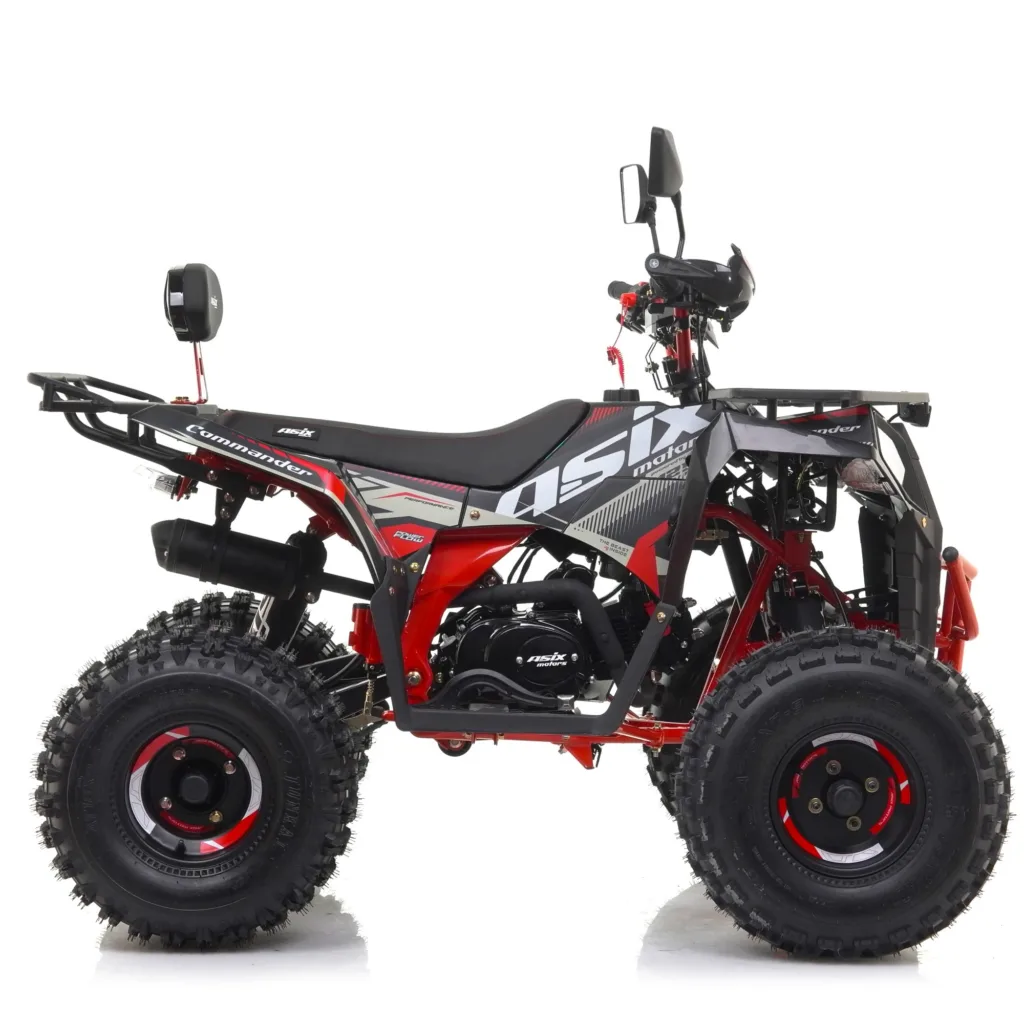 ATV Asix Comander 125cc, roti 8", 1+1 viteze, culoare negru/rosu [4]