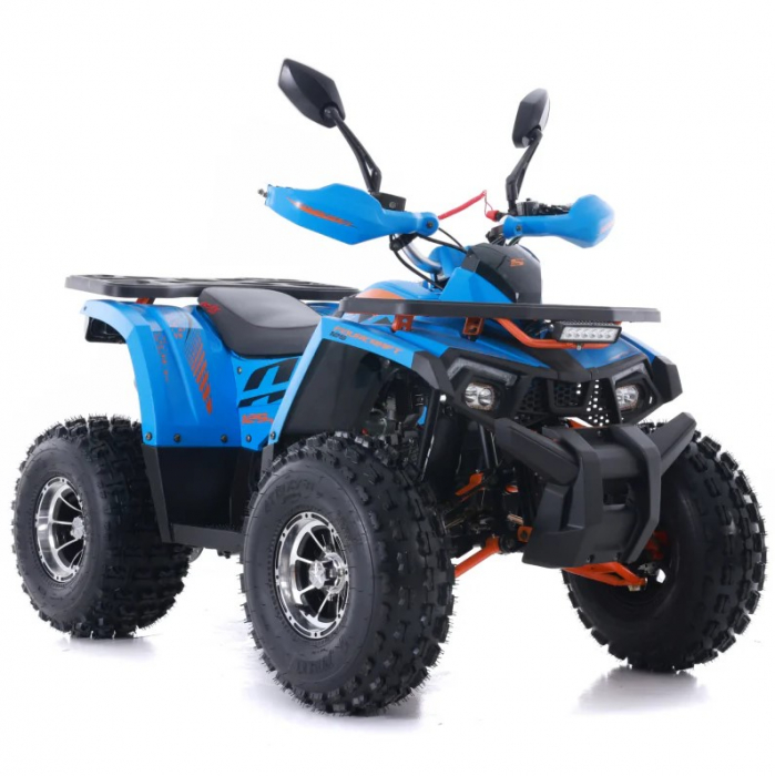 ATV Asix Fourcraft 125cc, A1, roti 8 , jante din aluminiu, 1+1 viteze, culoare albastru portocaliu