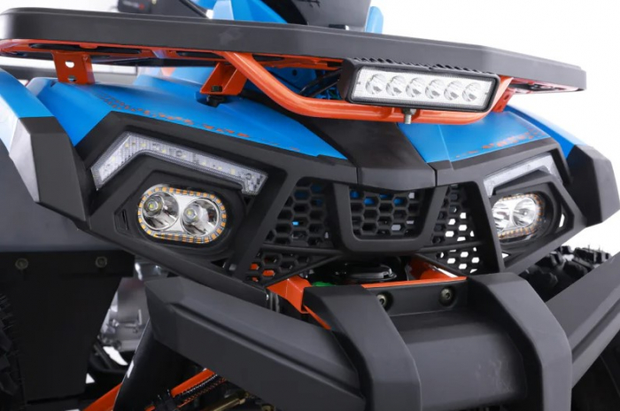 ATV Asix Fourcraft 125cc, A1, roti 8", jante din aluminiu, 3+1 viteze, culoare albastru/portocaliu [4]