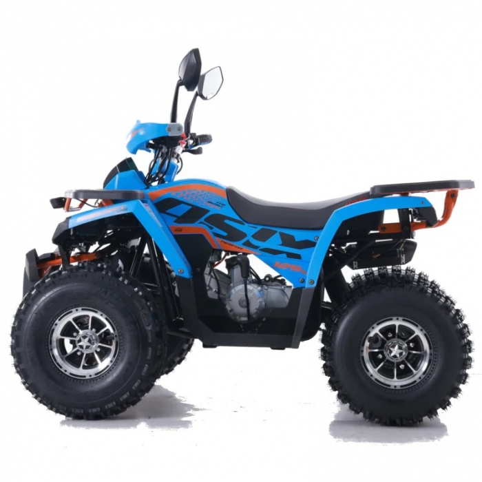 ATV Asix Fourcraft 125cc, A1, roti 8", jante din aluminiu, 3+1 viteze, culoare albastru/portocaliu [2]