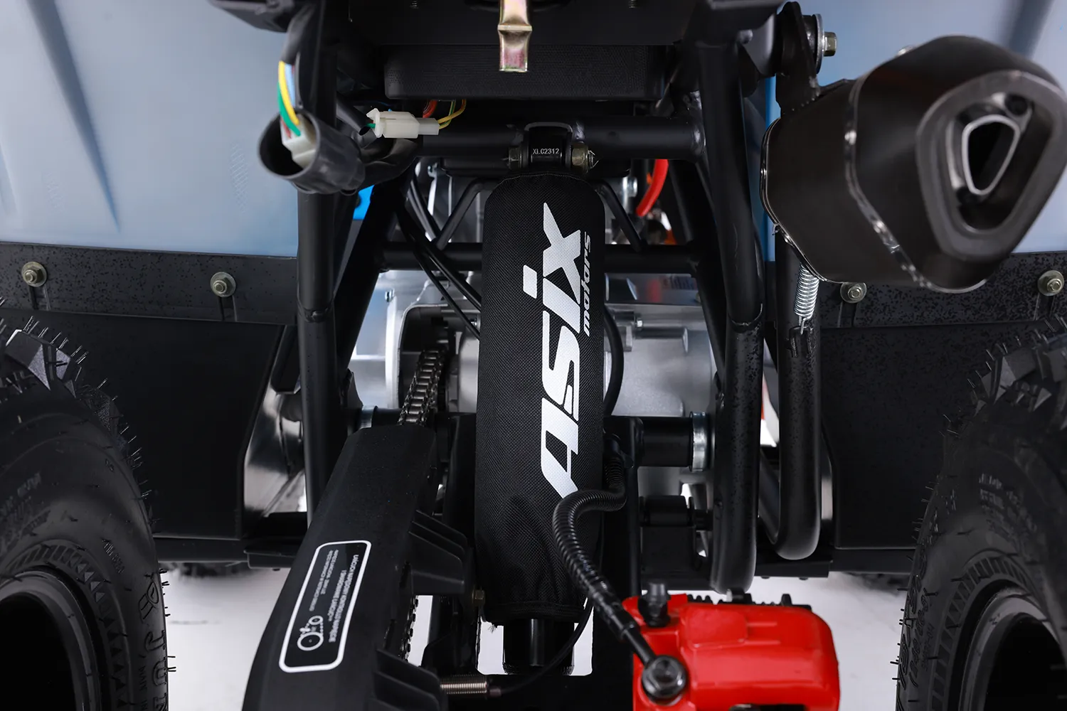 ATV Asix Fourcraft 125cc, A1, roti 8", jante din aluminiu, 1+1 viteze, culoare rosu/nisipiu [11]