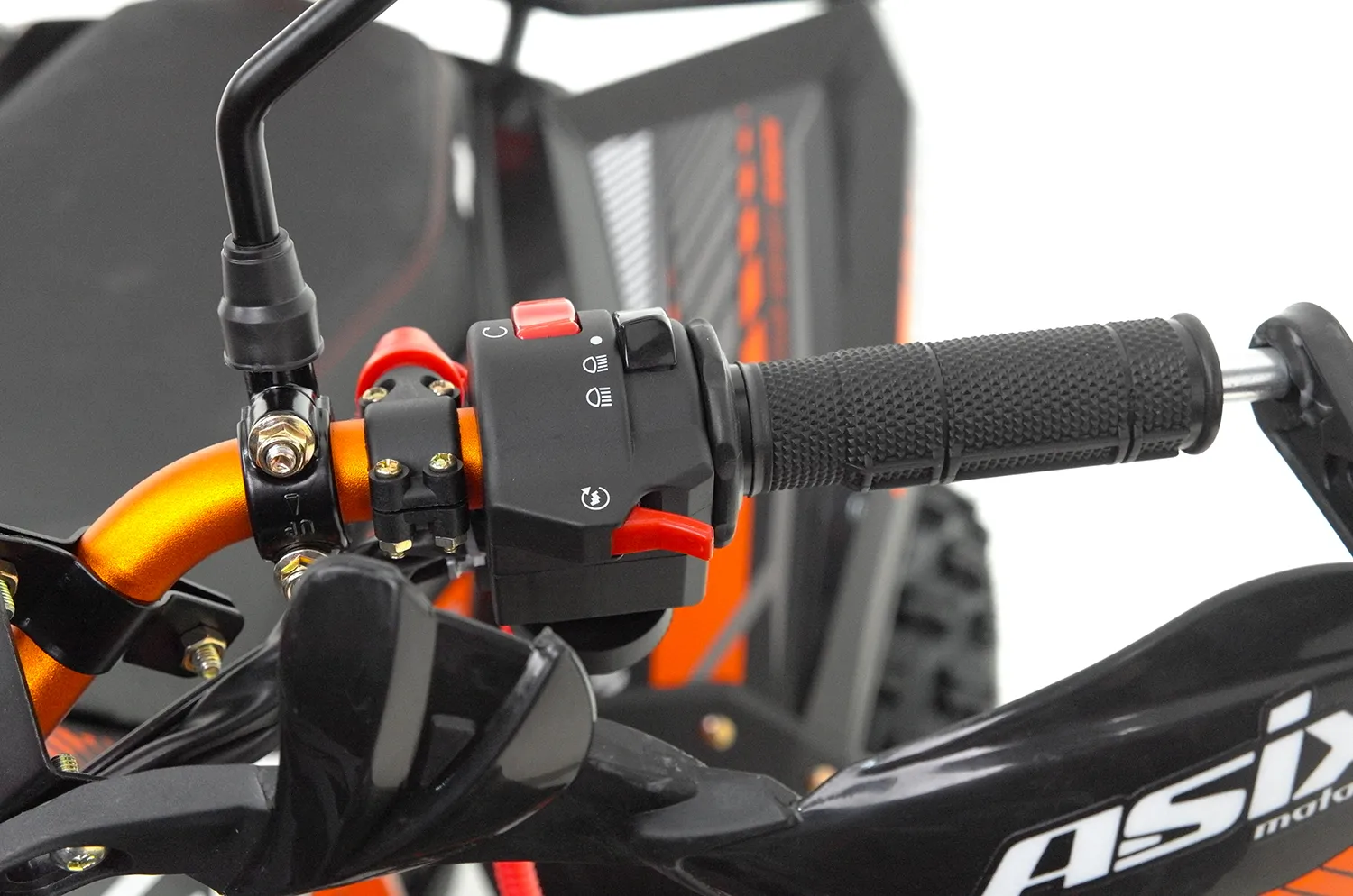 ATV Asix Comander 125cc, roti 8", 1+1 viteze, culoare negru/portocaliu [23]