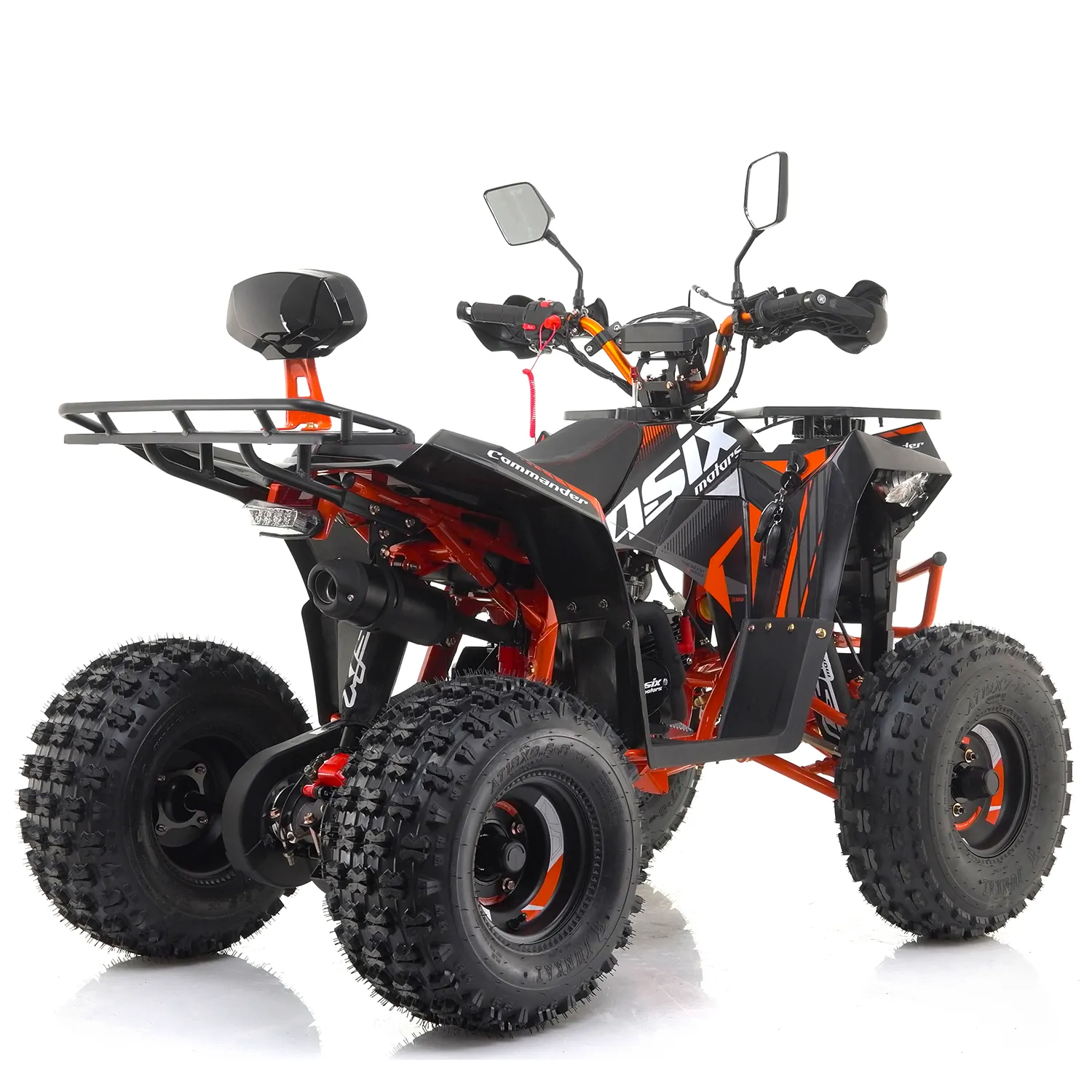 ATV Asix Comander 125cc, roti 8", 1+1 viteze, culoare negru/portocaliu [4]