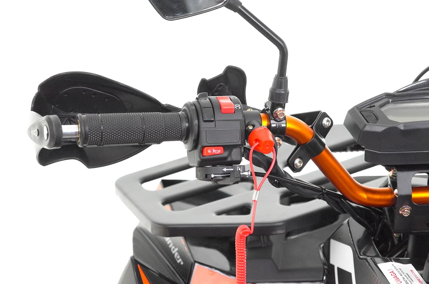ATV Asix Comander 125cc, roti 8", 1+1 viteze, culoare negru/portocaliu [13]