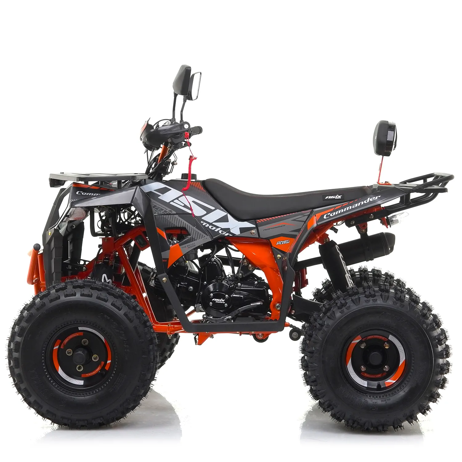 ATV Asix Comander 125cc, roti 8", 1+1 viteze, culoare negru/portocaliu [2]