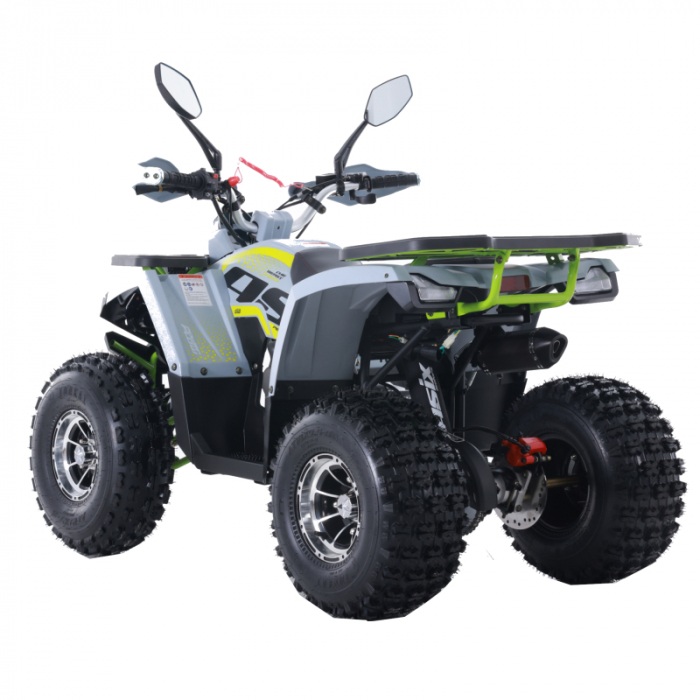 ATV Asix Fourcraft 125cc, A1, roti 8", jante din aluminiu, 3+1 viteze, culoare gri/lime [3]