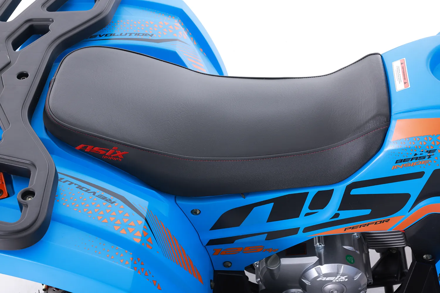 ATV Asix Fourcraft 125cc, A1, roti 8", jante din aluminiu, 3+1 viteze, culoare gri/lime [8]