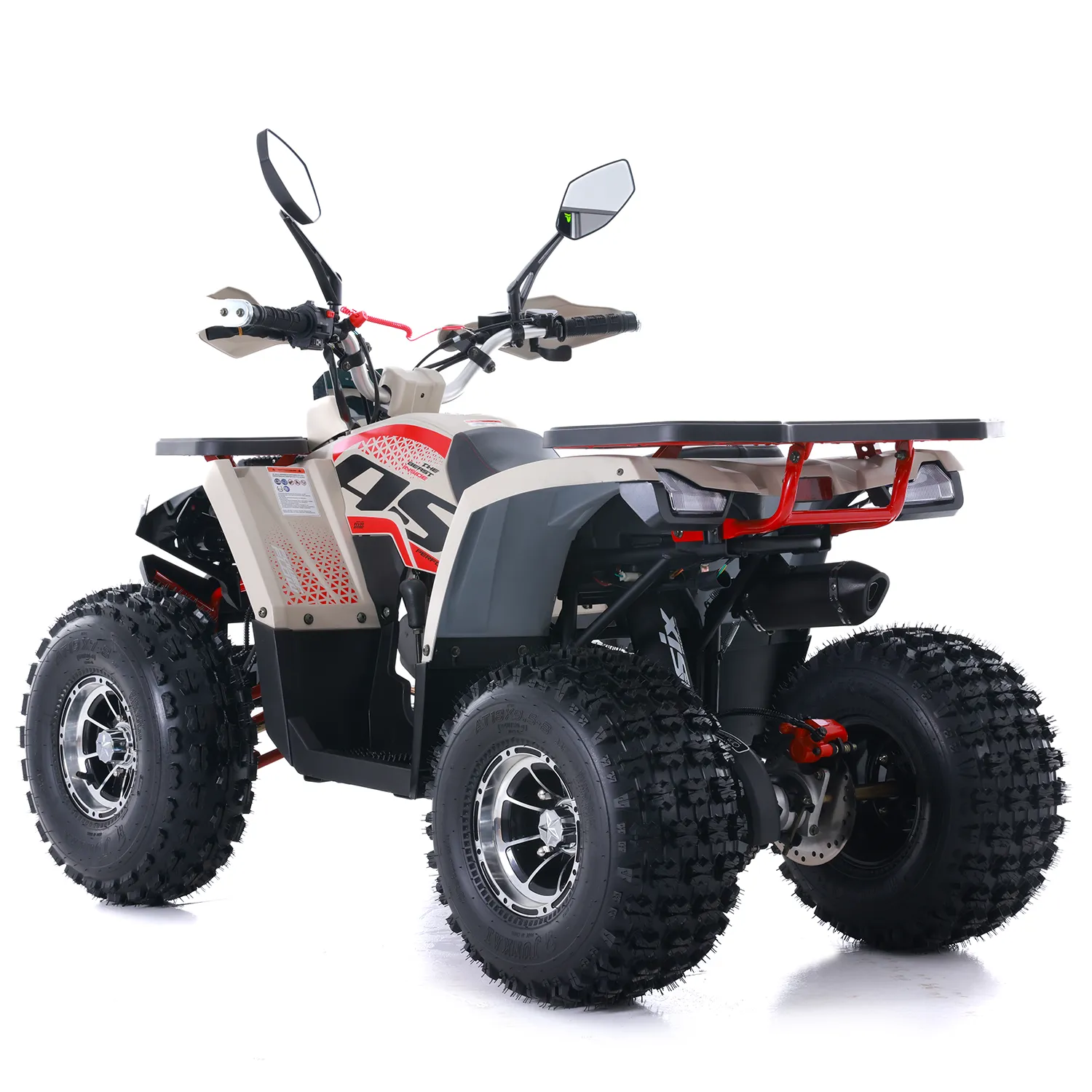 ATV Asix Fourcraft 125cc, A1, roti 8", jante din aluminiu, 1+1 viteze, culoare rosu/nisipiu [3]