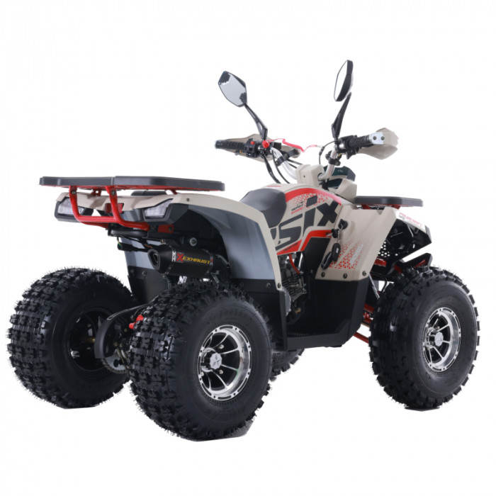 ATV Asix Fourcraft 125cc, A1, roti 8", jante din aluminiu, 3+1 viteze, culoare rosu/nisipiu [3]