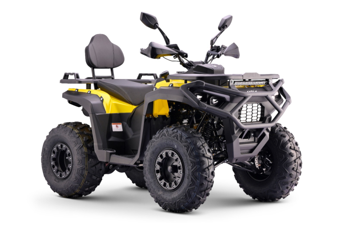 ATV Asix Gladiator 200cc, roti 10inch, 1+1 Viteze, galben-gri [4]