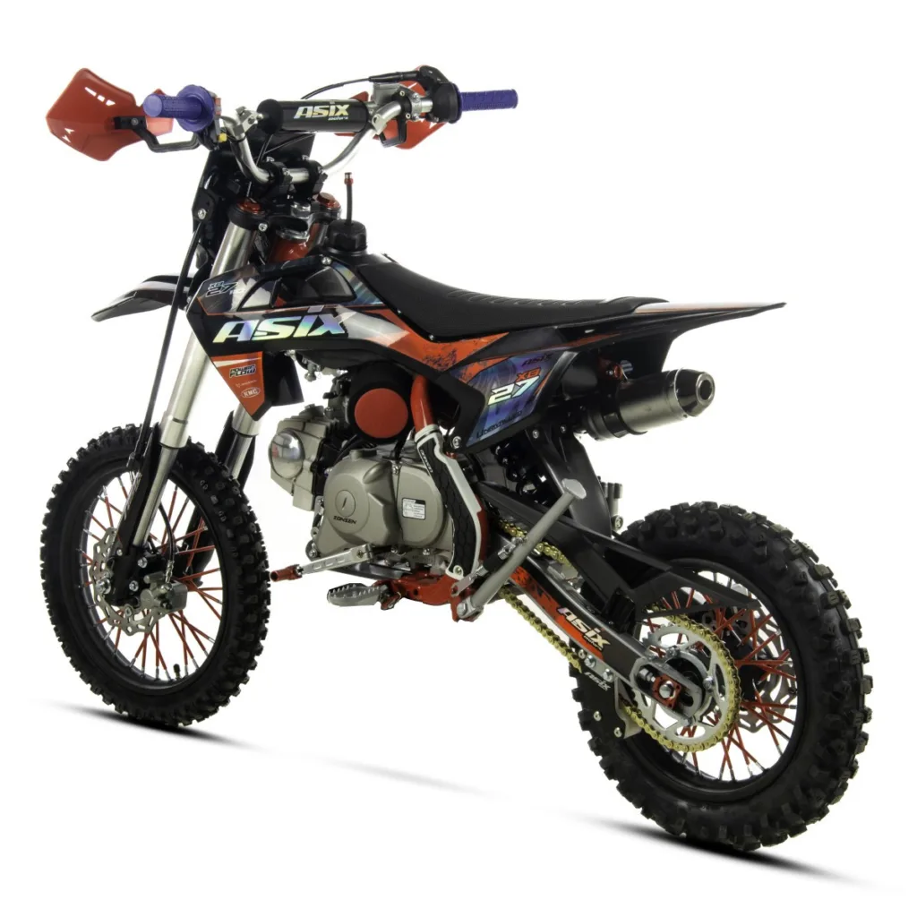 Motocicleta cross copii,Asix XB27 110cc,14/12,far,pornire electromotor,automat,negru-violet [4]