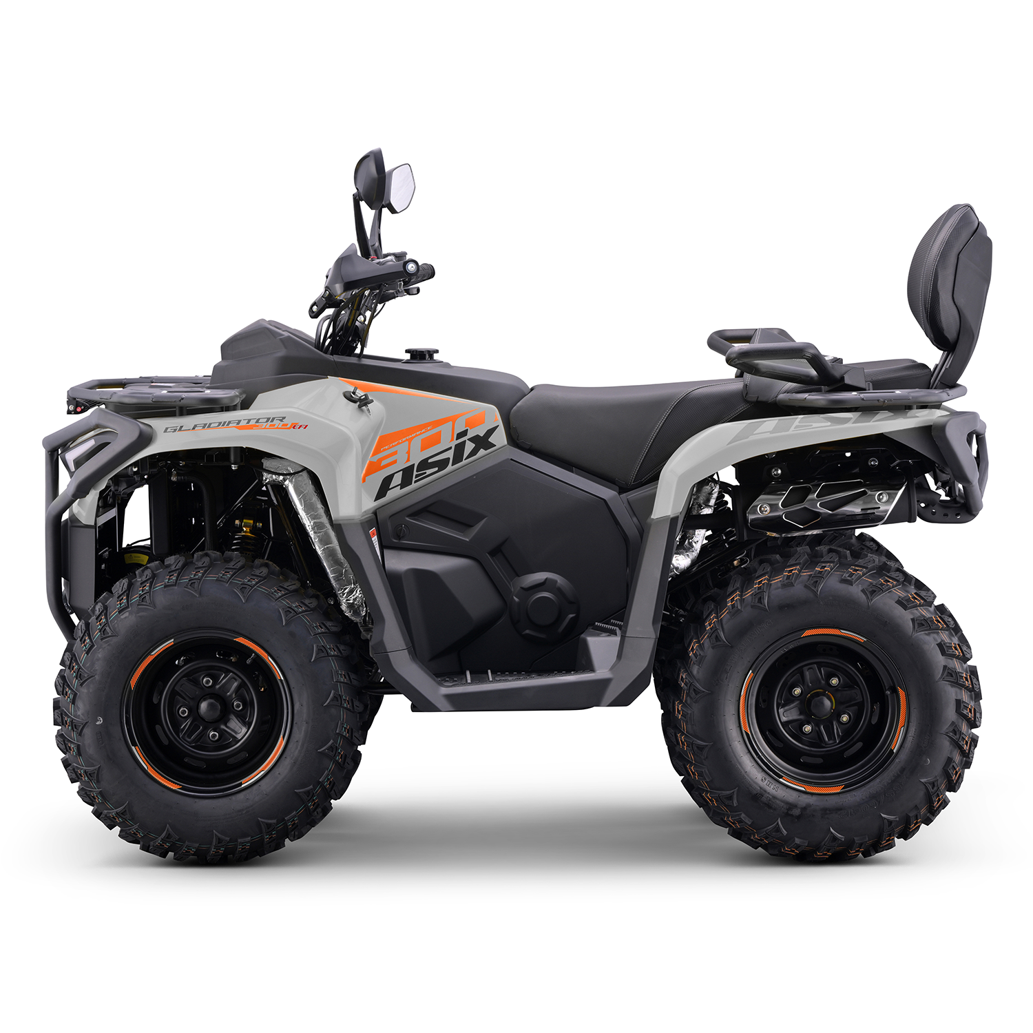 ATV Asix Gladiator 300cc, roti 12 inch, culoare gri/portocaliu, neinregistrabil [2]