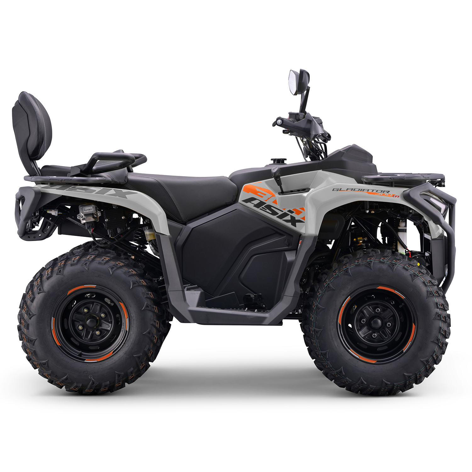 ATV Asix Gladiator 300cc, roti 12 inch, culoare gri/portocaliu, neinregistrabil [5]