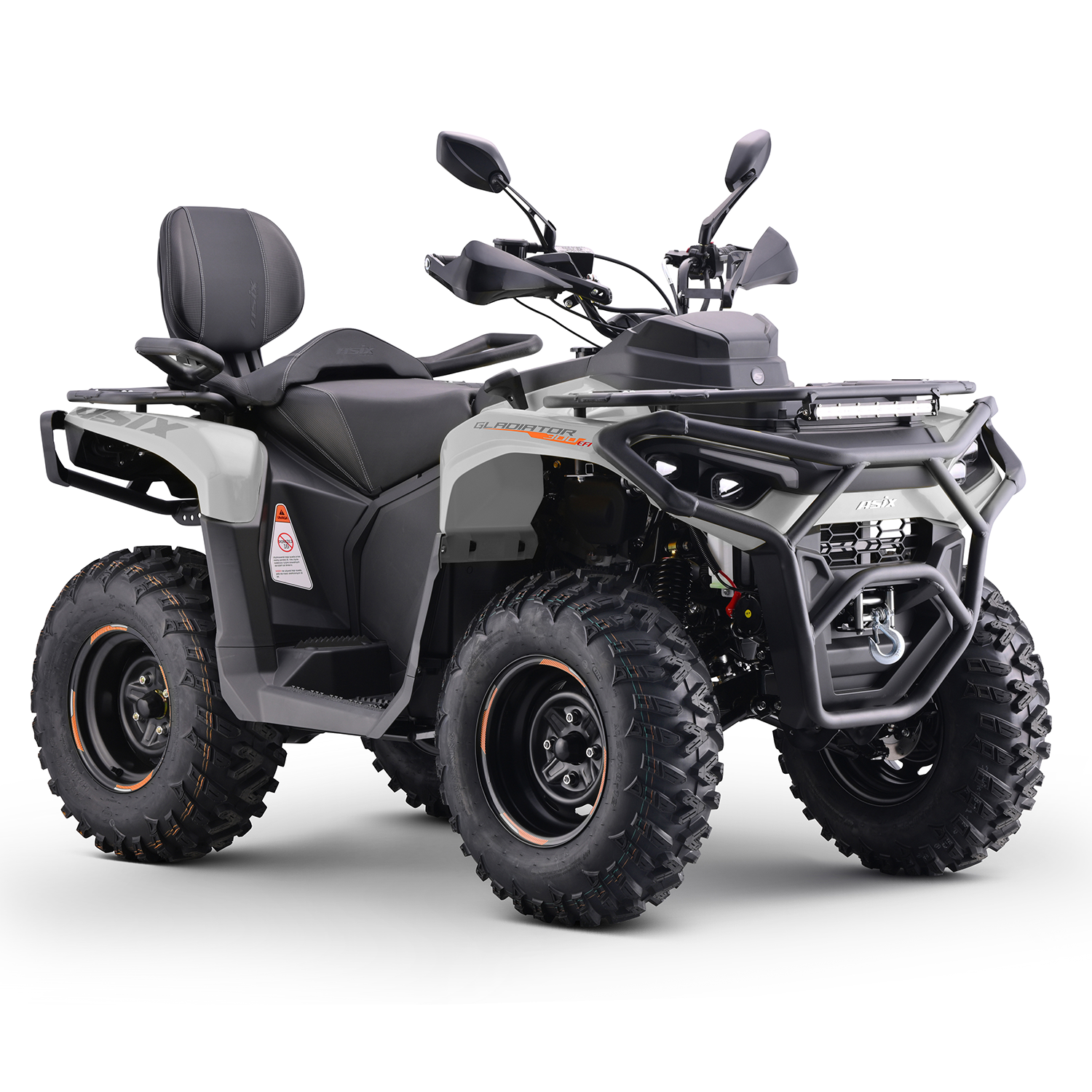 ATV Asix Gladiator 300cc, roti 12 inch, culoare gri/portocaliu, neinregistrabil [6]