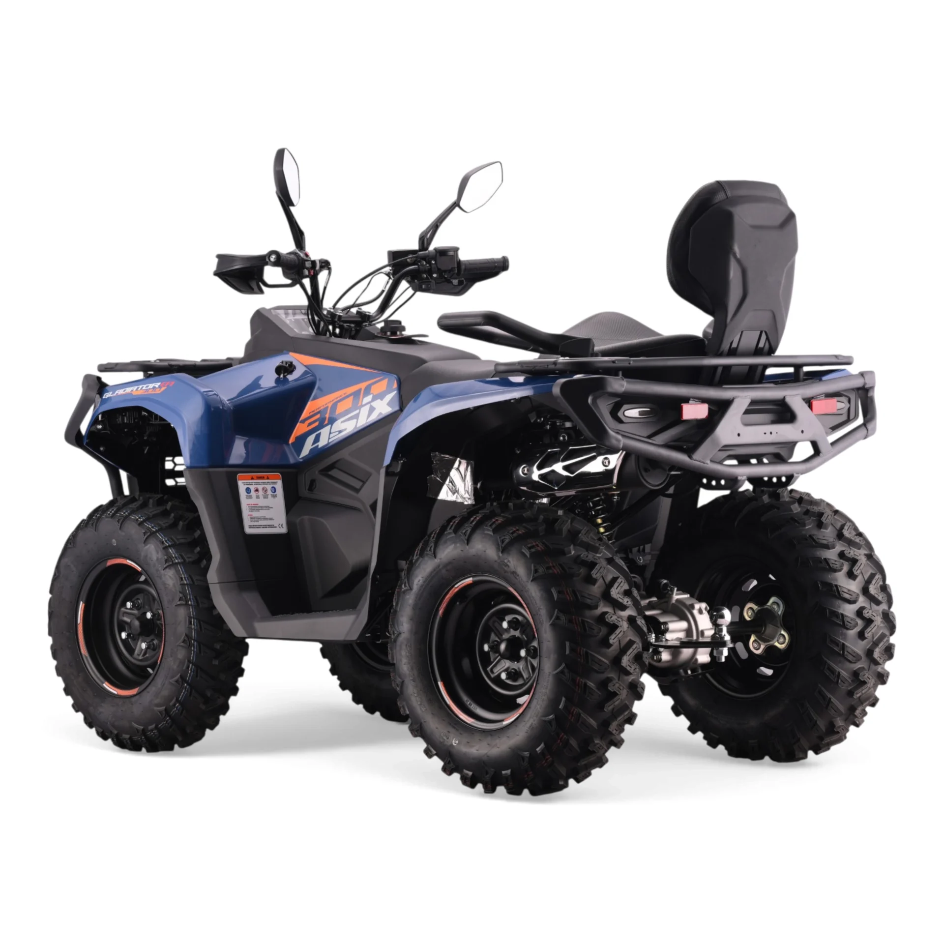 ATV Asix Gladiator 300cc, T3B,roti 12inch, 2+1 Viteze, albastru/portocaliu [5]