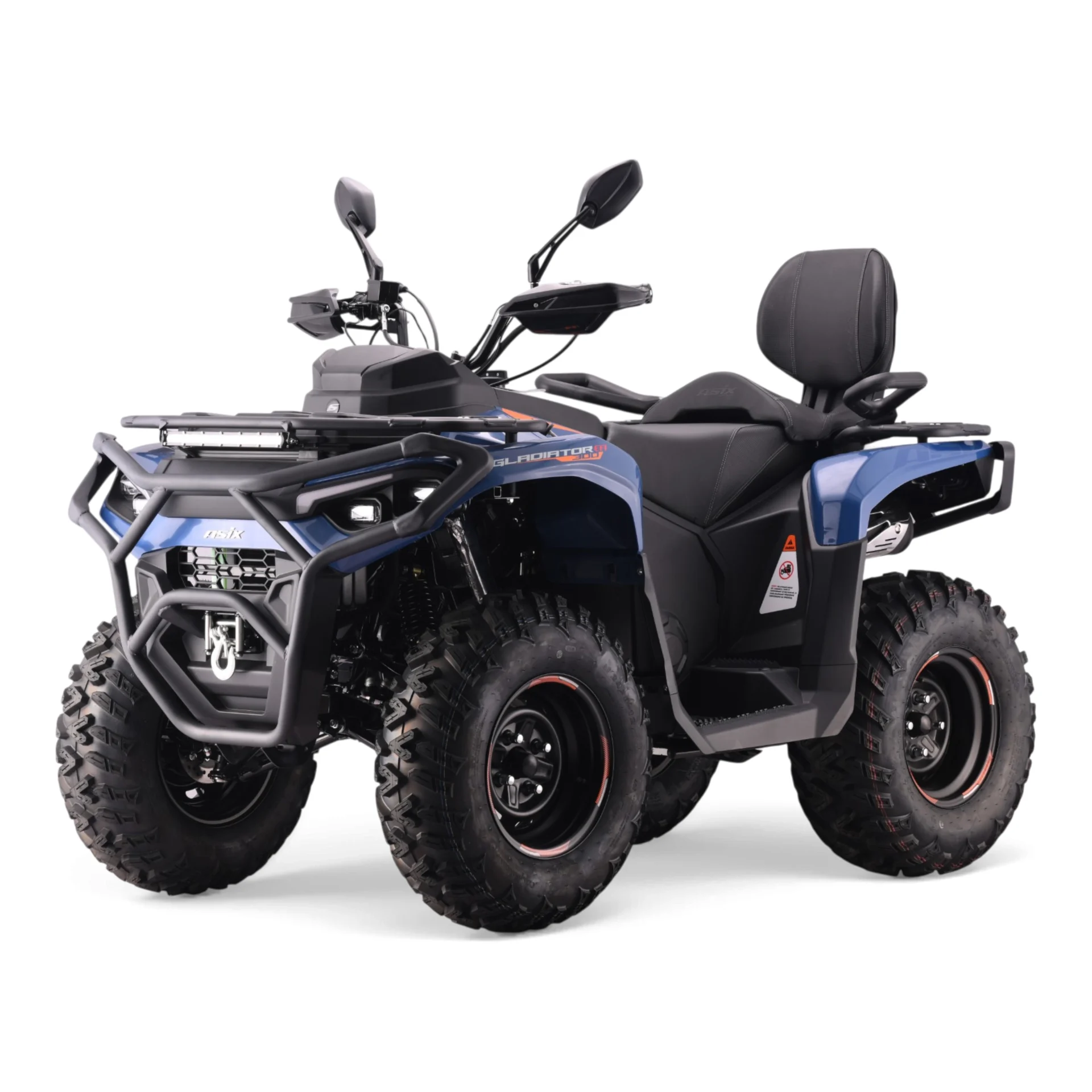 ATV Asix Gladiator 300cc, T3B,roti 12inch, 2+1 Viteze, albastru/portocaliu [7]