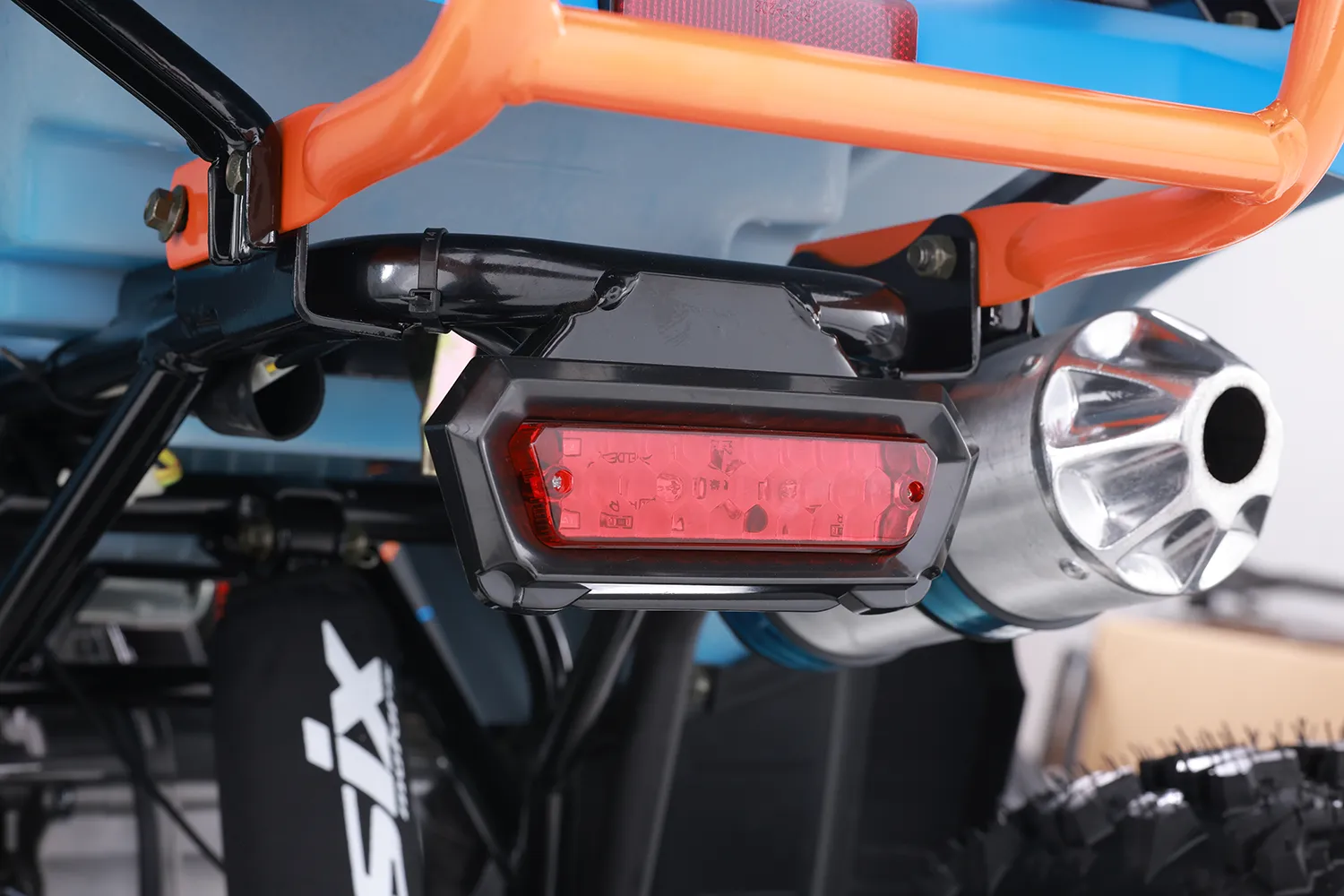 Atv Asix Hunter 125cc, roti 8 inch, 1+1 viteze, culoare albastru/portocaliu [7]