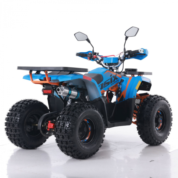 Atv Asix Hunter 125cc, roti 8 inch, 1+1 viteze, culoare albastru/portocaliu [3]