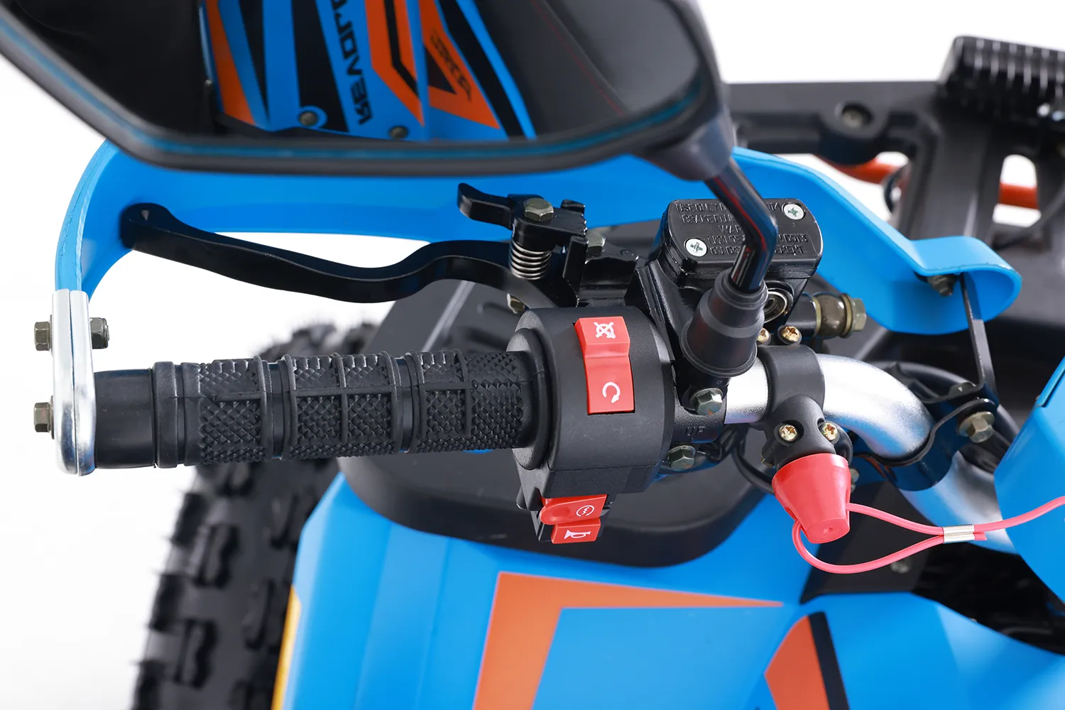 Atv Asix Hunter 125cc, roti 8 inch, 1+1 viteze, culoare albastru/portocaliu [10]