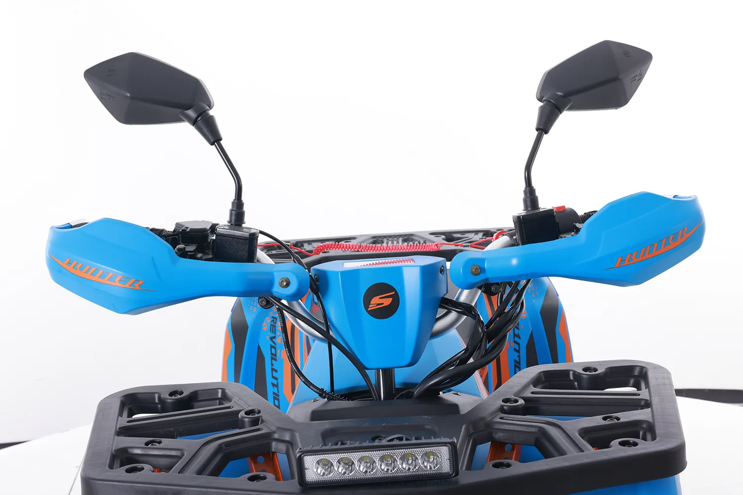 Atv Asix Hunter 125cc, roti 8 inch, 1+1 viteze, culoare albastru/portocaliu [18]