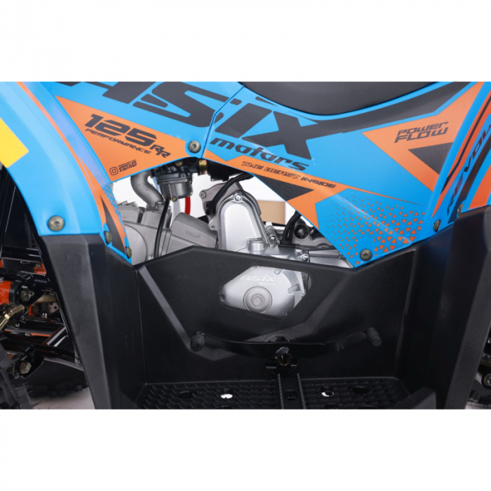 Atv Asix Hunter 125cc, roti 8 inch, 1+1 viteze, culoare albastru/portocaliu [8]