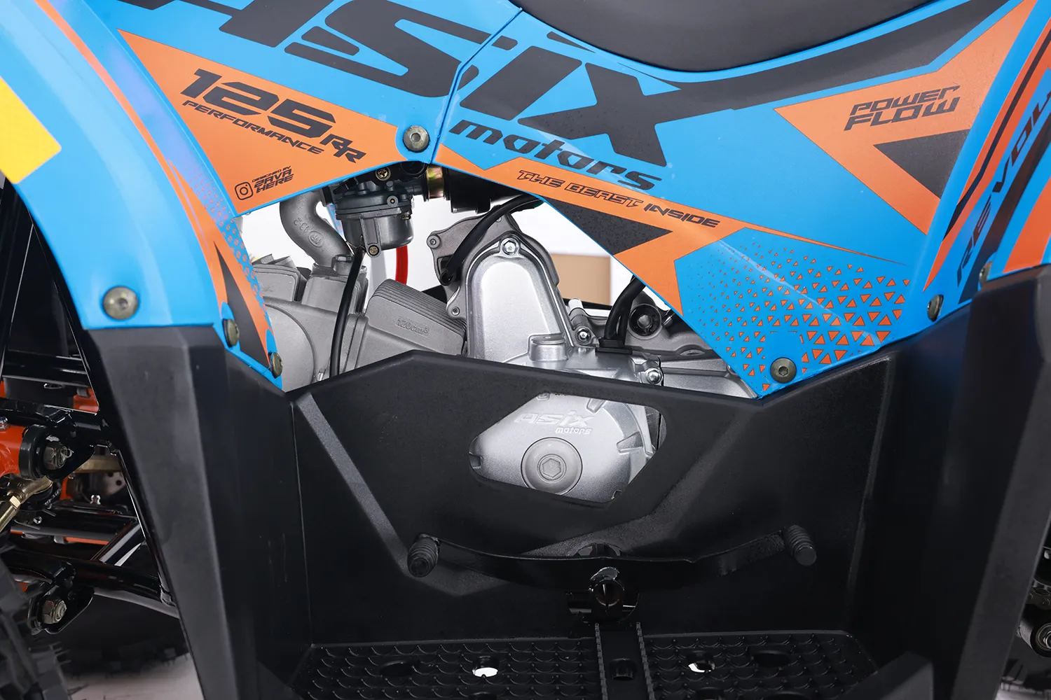 Atv Asix Hunter 125cc, roti 8 inch, 1+1 viteze, culoare gri/lime [9]