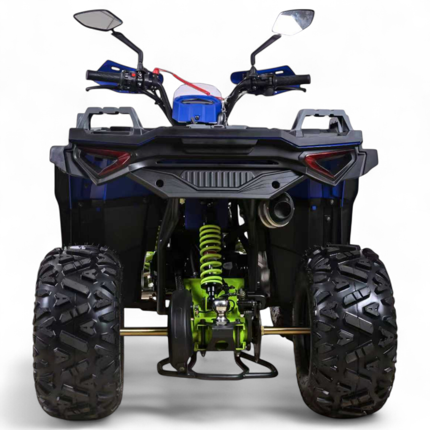Atv copii Asix Grizzly 125cc, roti 8 inch, 3+1 viteze, culoare bleumarin/verde [8]